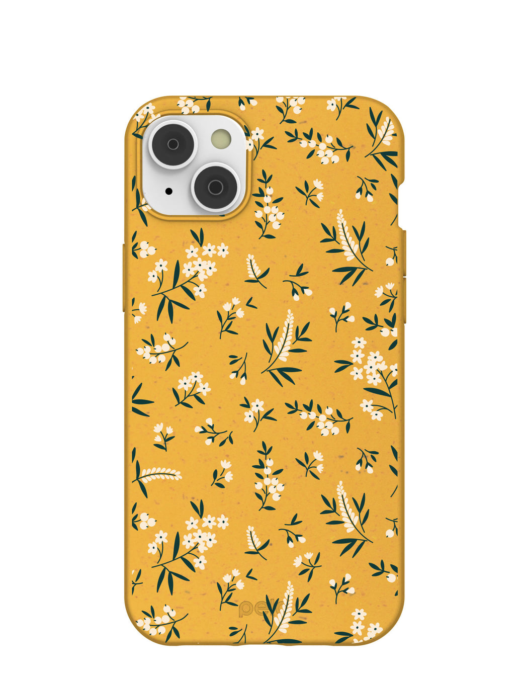 Honey White Posies iPhone 14 Plus Case with MagSafe Module