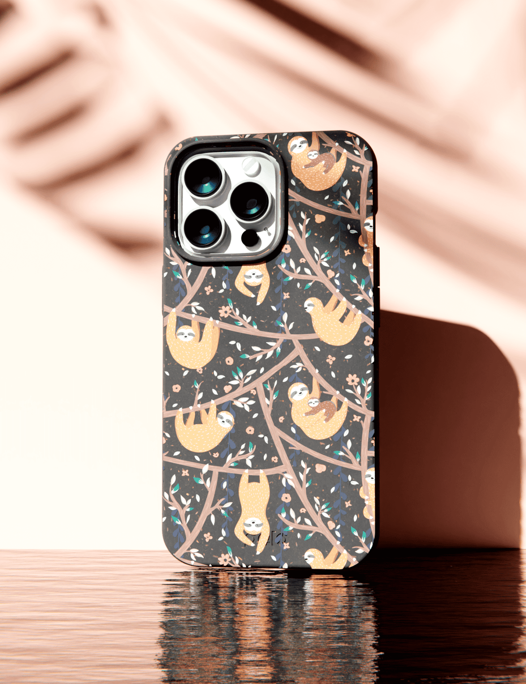 Black Jungle Sloths iPhone 12 Mini Case