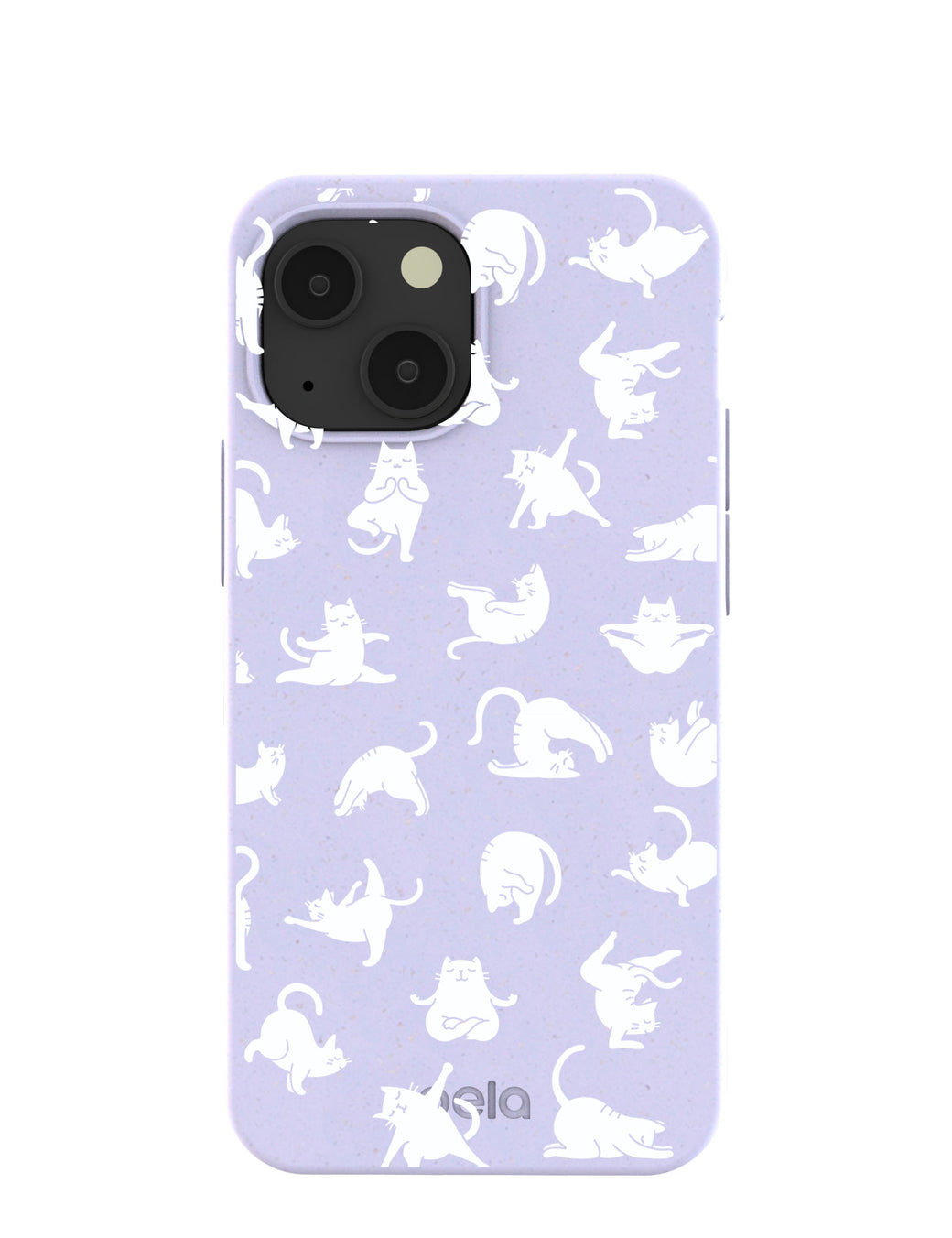 Lavender Yoga Cat iPhone 13 Mini Case